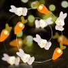 1pc; Easter Cute Bunny Radish Light String DIY Copper Wire Lamp Festive Party Warm Light Atmosphere Decorative Light String