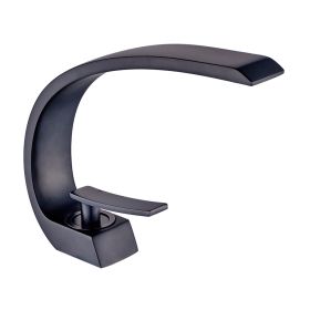 Bathroom Sink Faucet, Unique Design Single Handle Single Hole Lavatory Faucet