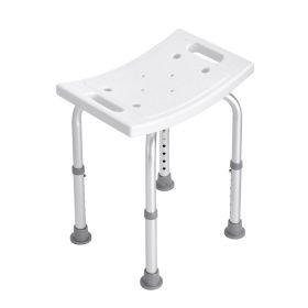 VEVOR Shower Chair, Adjustable Height Shower Stool with Built-in Handles, Shower Seat for Inside Shower or Tub