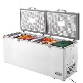 VEVOR Chest Freezer, 19.8 Cu.ft / 561 L Large Deep Freezer with Split Top Double Locking Lids