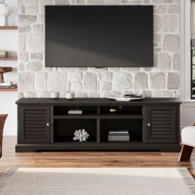 Bridgevine Home Topanga 83 inch TV Stand Console for TVs up to 95 inches, No Assembly Required, Clove finish