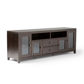 Cosmopolitan - 72" Wide TV Media Stand - Mahogany Brown