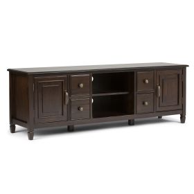 Connaught - 72" Wide TV Stand - Dark Chestnut Brown