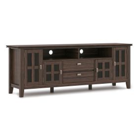 Artisan - 72" TV Media Stand - Farmhouse Brown