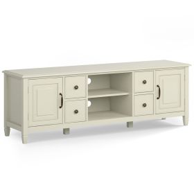 Connaught - 72" Wide TV Stand - Antique White