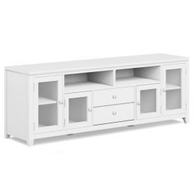 Cosmopolitan - 72" Wide TV Media Stand - White