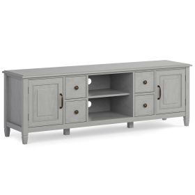 Connaught - 72" Wide TV Stand - Fog Grey