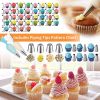 Cake Decorating Tools Supplies Kit: 236pcs Baking Accessories with Storage Case - Piping Bags and Icing Tips Set - Cupcake Cookie Frosting Fondant Bak