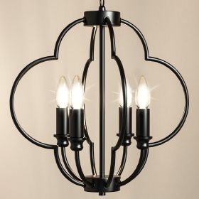 Farmhouse Oval Candle Chandelier Light, Ceiling Light, Pendant Lamp for Living Room, Dining Room, Hallway