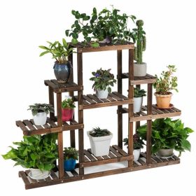 6-Tier Flower Wood Stand Plant Display Rack Storage Shelf