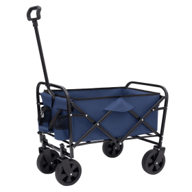 Collapsible Foldable Wagon Cart Beach Wagon Heavy Duty Utility Cart Utility Wagon Grocery Cart for for Camping Shopping Sports Gardeing Fishing Suppor