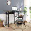 Folding Writing Office Desk with Storage Shelves