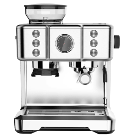 Coffee grinding 15Bar French latte Italian espresso extraction, 1 cup / 2 cup mechanical + digital, 2300W, steam, powder hammer 58mm