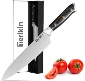 Professional Chef Knife 8 Inch, Santoku Knife 7 Inch High Carbon Steel Chef Knife Japanese Knife, Full Tang Wood Handle Kitchen Knife (Option: Chef knife)