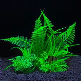 Aquarium Plants-Artificial Fish Tank Plants; Plastic Artificial Plant; Fish Hides Aquatic Plants (model: No 1)