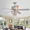 Empire Trois 5-Blade Silver Chandelier Ceiling Fan