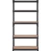 VEVOR Storage Shelving Unit, 5-Tier Adjustable, 2000 lbs Capacity, Heavy Duty Garage Shelves Metal Organizer Utility Rack, Black