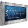 Christian Wall Art Decor Blue and Grey Canvas Prints