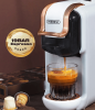 5in1automatic espresso machine with water level line, capsule coffee machine 19Bar hot and cold extract French Mocha Italian 600L water tank espresso