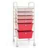 6 Drawers Rolling Storage Cart Organizer