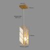 Modern Crystal Pendant Light - 3 Pack, Adjustable Hanging Ceiling Lamp with Crystal Prism Design for Dining Room, Kitchen Island