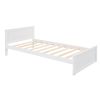 Twin size Loft Bed with a Stand-alone bed;  Shelves; Desk; and Wardrobe