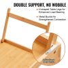 VEVOR Bed Tray Table with Foldable Legs & Media Slot, Bamboo Breakfast Tray