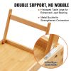 VEVOR Bed Tray Table with Foldable Legs & Media Slot, Bamboo Breakfast Tray