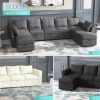 Livelylodge Modern L-Shaped Modular Sectional Sofa, Polyester Upholstery with Sturdy Wooden Frame, Comfortable Couch for Living Room or Office