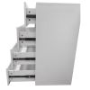 Closet Organizer System,Wall Mounted Closet Storage with  Drawers and Shelves Closet Storage for Bedroom,White