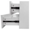 Closet Organizer System,Wall Mounted Closet Storage with  Drawers and Shelves Closet Storage for Bedroom,White