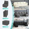 Livelylodge Modern L-Shaped Modular Sectional Sofa, Polyester Upholstery with Sturdy Wooden Frame, Comfortable Couch for Living Room or Office