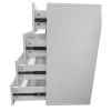 Closet Organizer System,Wall Mounted Closet Storage with  Drawers and Shelves Closet Storage for Bedroom,White