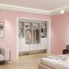 Closet Organizer System,Wall Mounted Closet Storage with  Drawers and Shelves Closet Storage for Bedroom,White