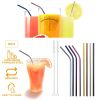 10Pcs 8.5in Stainless Steel Drinking Straws Reusable Metal Drinking Straws for 20oz Tumbler