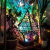 1pc Bohemian Floor Light; Ambient Light; LED Diamond Shaped Star Projection Light; Bedside Night Lamp