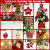 Desktop Christmas Tree; Artificial Mini Christmas Decoration Tree;  The Perfect Christmas Decoration for Table;  Desk and Counter