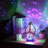 1pc Bohemian Floor Light; Ambient Light; LED Diamond Shaped Star Projection Light; Bedside Night Lamp