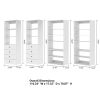 Closet Organizer System,Wall Mounted Closet Storage with  Drawers and Shelves Closet Storage for Bedroom,White